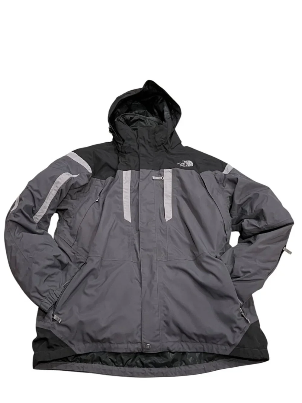 North Face Triclimate 3-in-1 Snow Jacket, Black Gray, XL